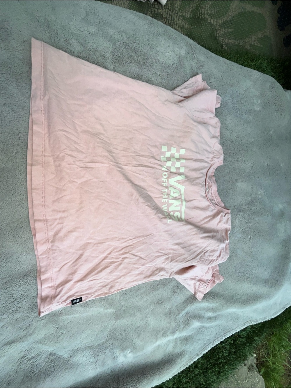 Vans Kids Light Pink Graphic Tee with White Logo